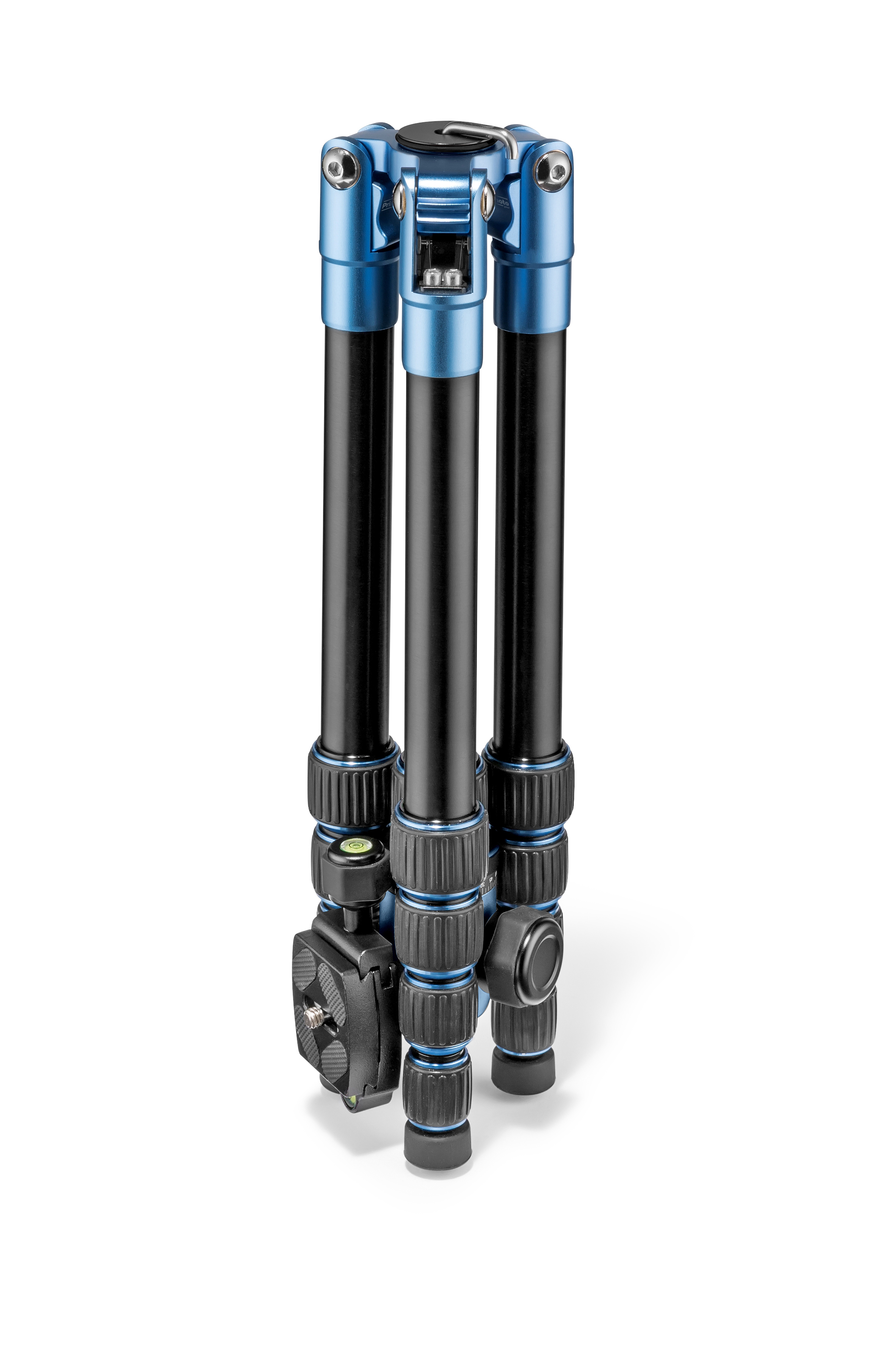 PRIMAPHOTO PHTRSBL Dreibein Stativ, Blau, Höhe offen bis 1270 mm