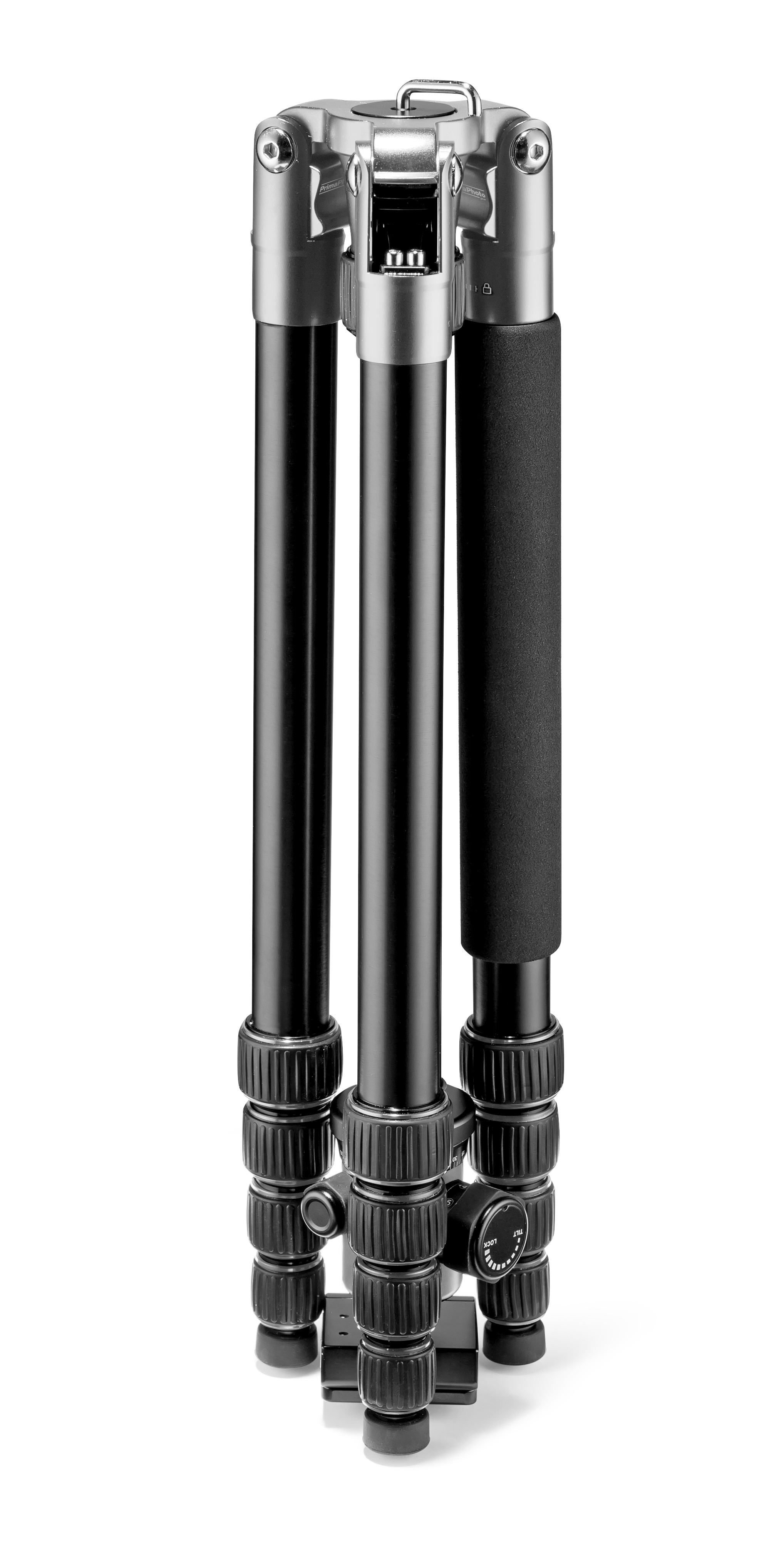 PRIMAPHOTO PHTRBSL Dreibein Stativ, Silber, Höhe offen bis 1400 mm