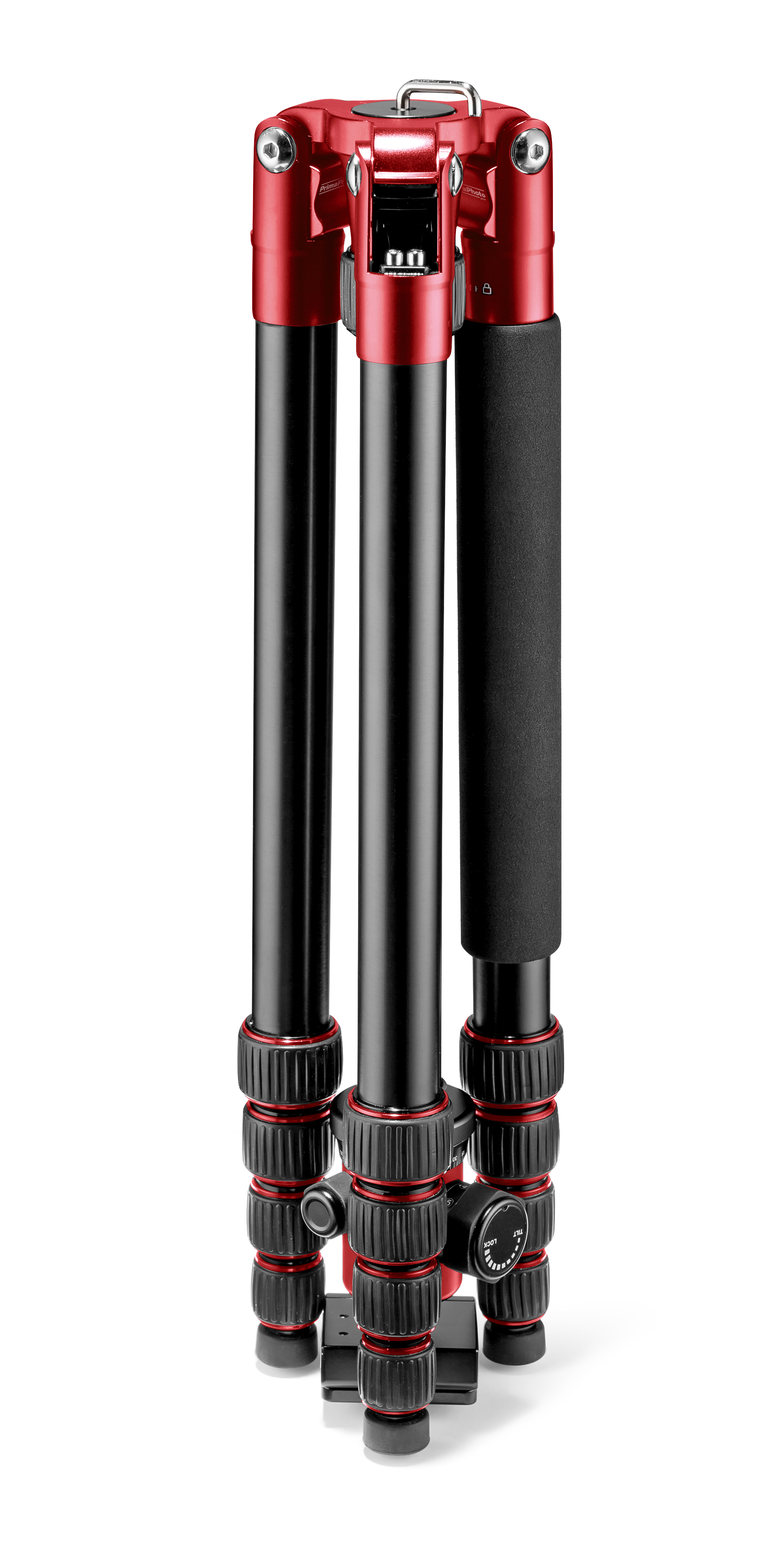 PRIMAPHOTO PHTRBRD Dreibein Stativ, Rot, Höhe offen bis 1400 mm