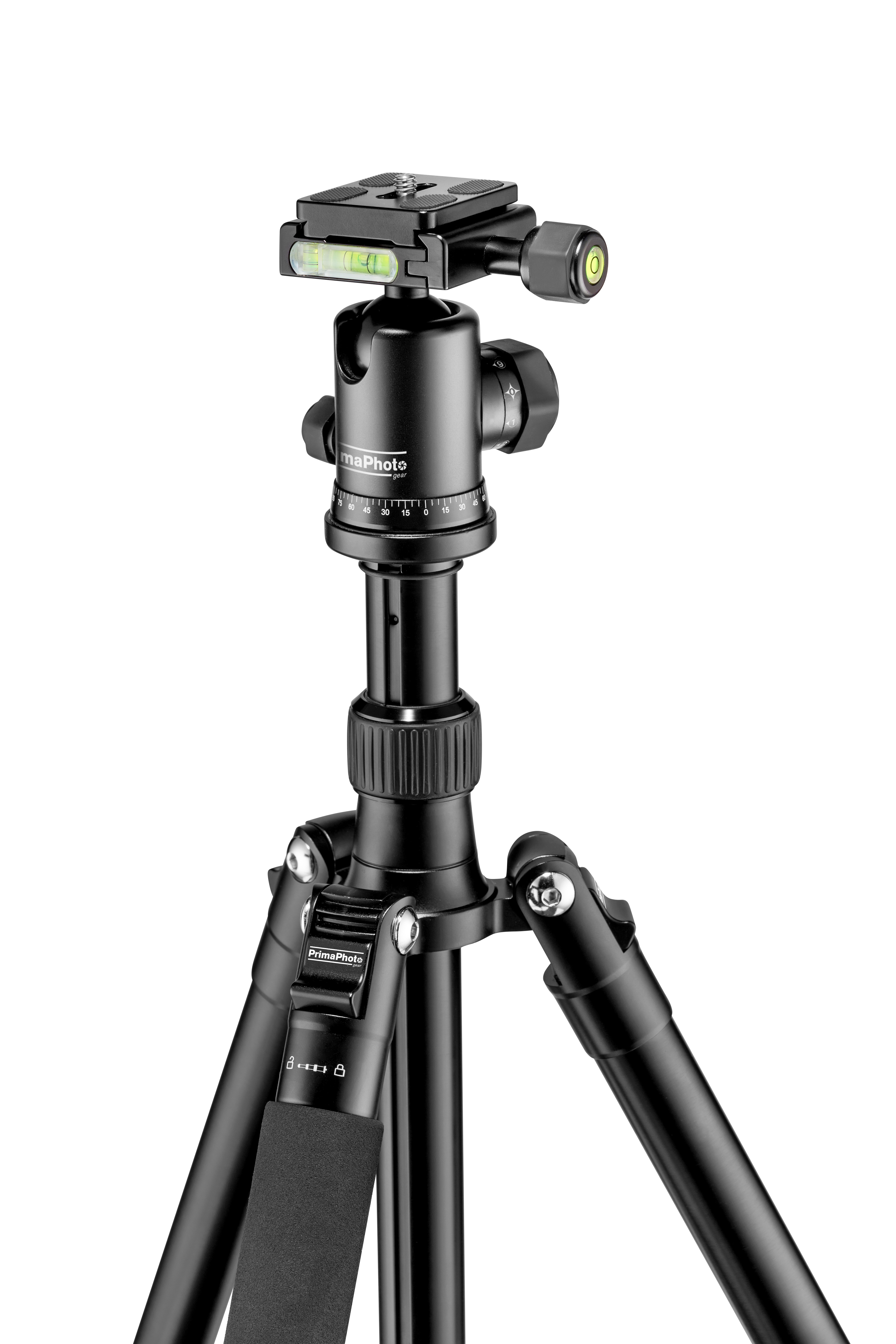 PRIMAPHOTO PHTRBBK Dreibein Stativ, Schwarz, Höhe offen bis 1400 mm
