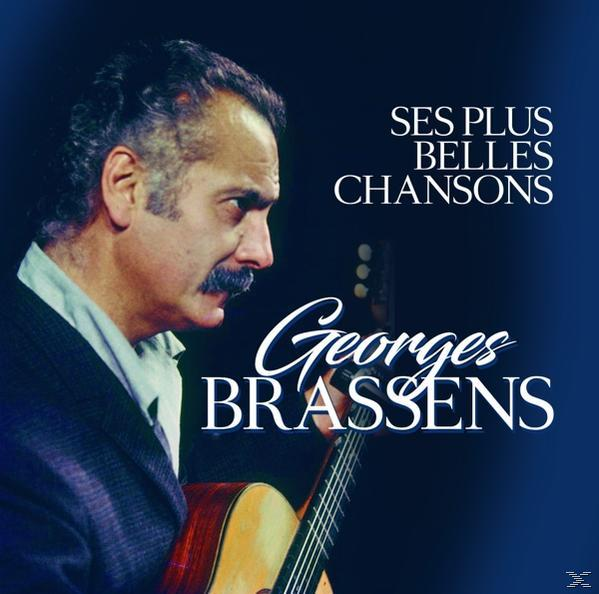 Albumcover von Georges Brassens. Er hält eine Gitarre. Text: 'Ses plus belles chansons'.