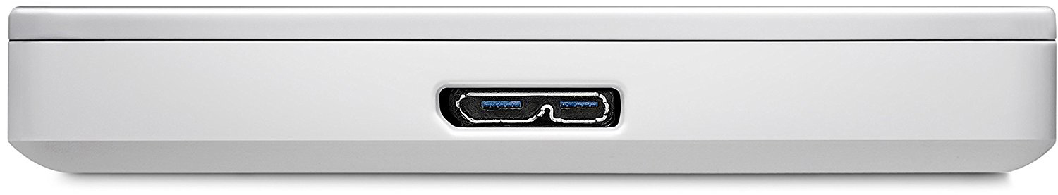 SEAGATE Backup Plus Portable Slim Festplatte, 1 TB HDD, 2,5 Zoll, extern, Weiß