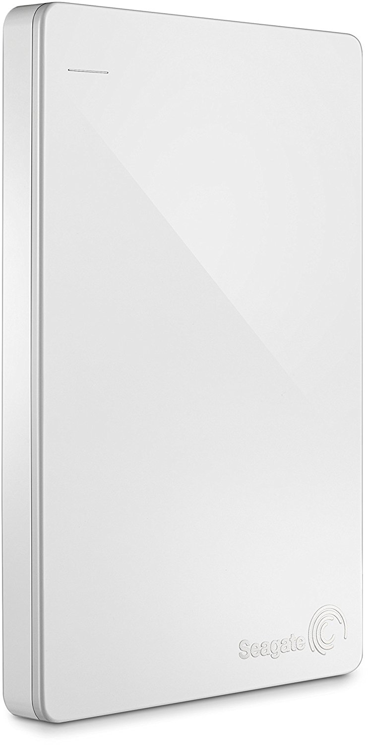 SEAGATE Backup Plus Portable Slim Festplatte, 1 TB HDD, 2,5 Zoll, extern, Weiß