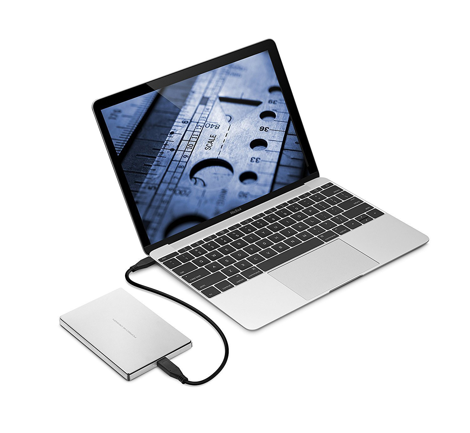 LACIE Porsche Design Mobile Drive Festplatte, 2 TB HDD, 2,5 Zoll, extern, Silber