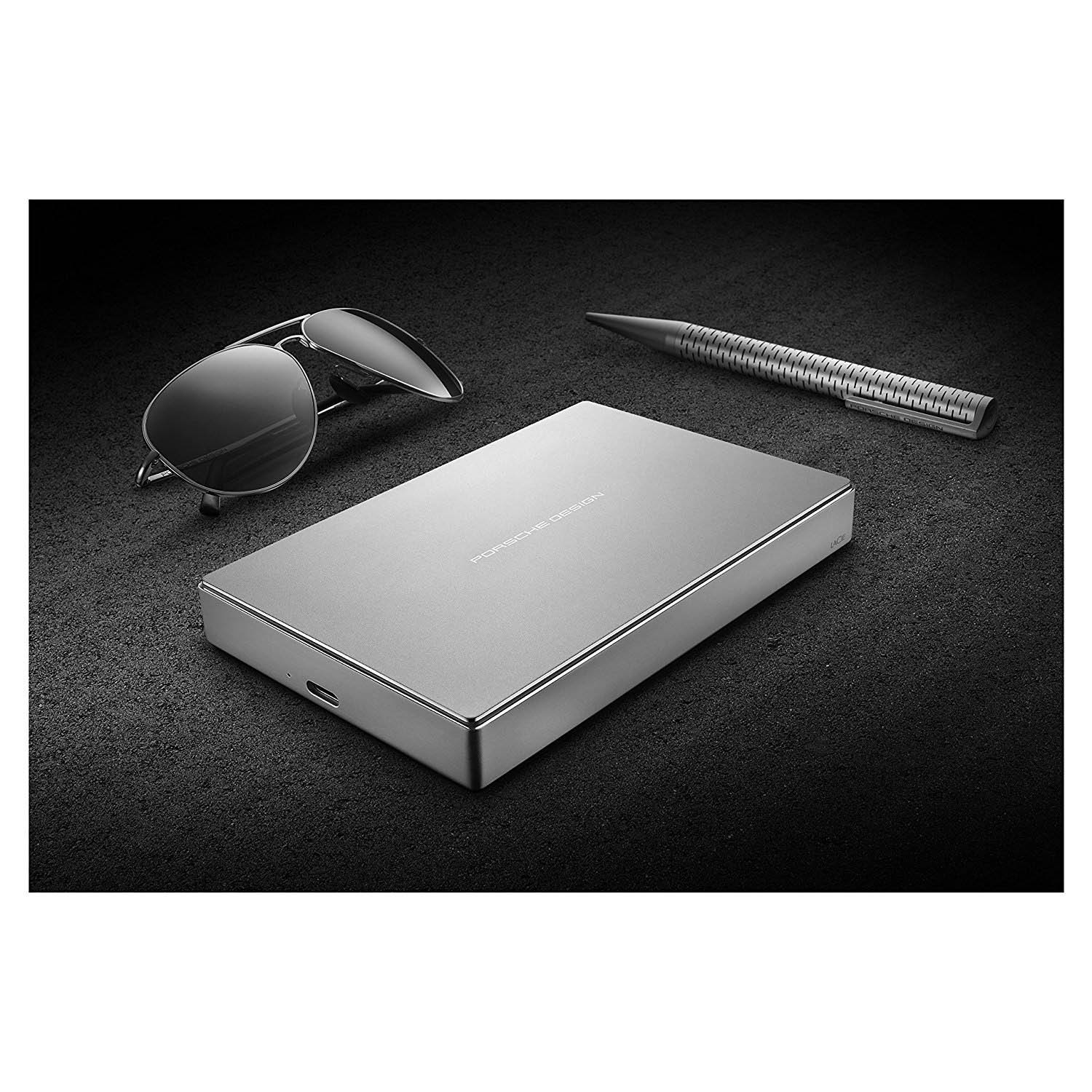 LACIE Porsche Design Mobile Drive Festplatte, 4 TB HDD, 2,5 Zoll, extern, Silber