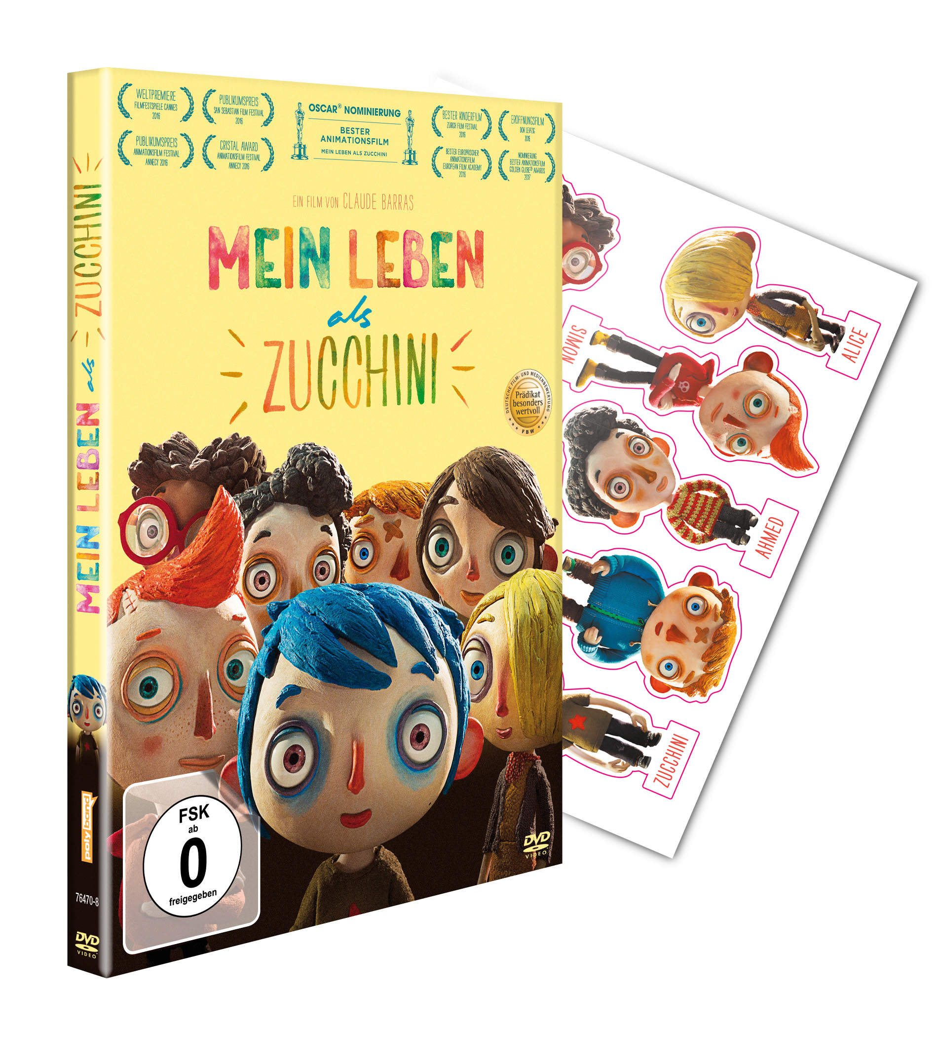 mit Stickerset) Zucchini DVD Leben (Exklusiv als Mein
