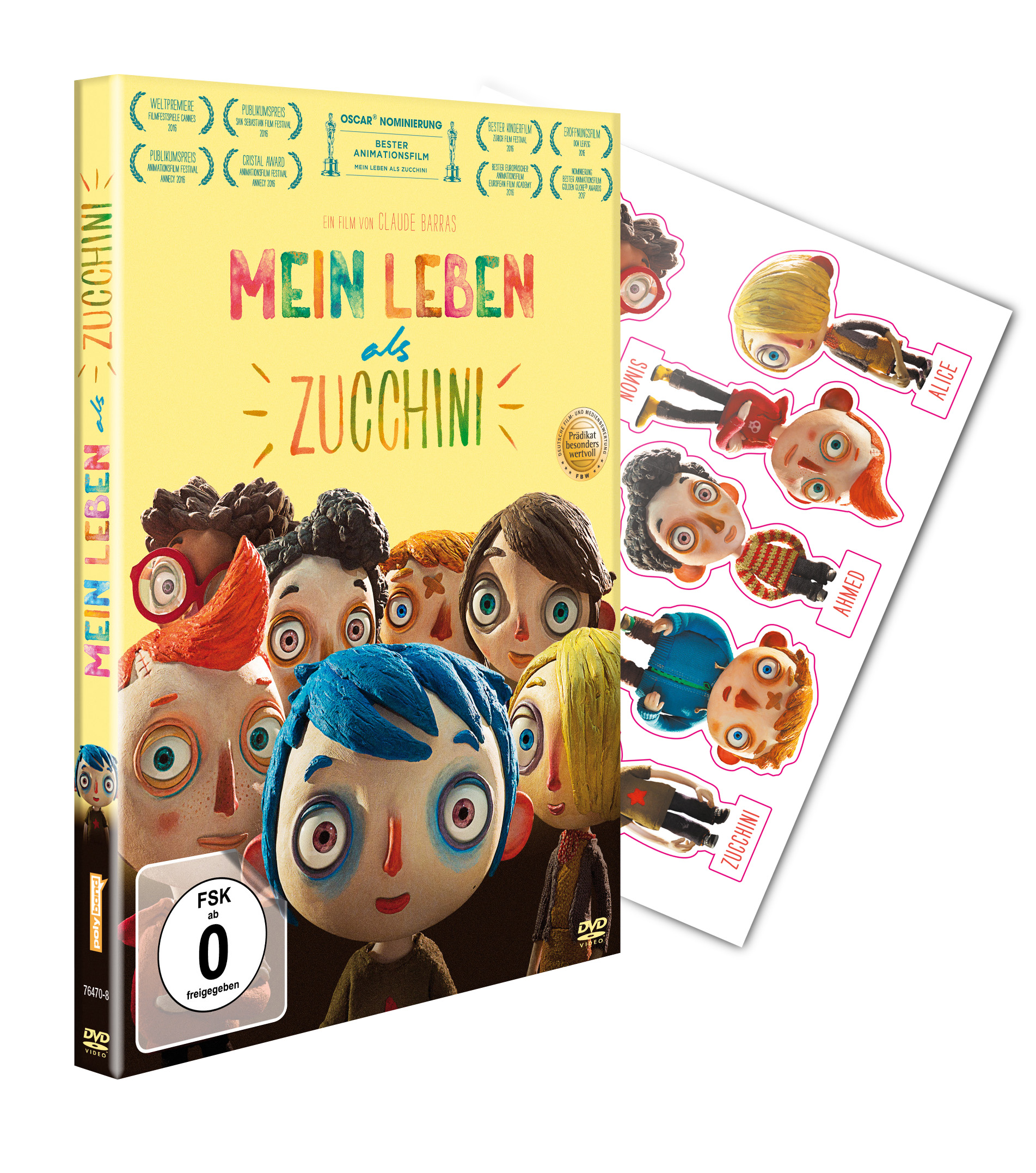 Mein Leben als Zucchini (Exklusiv mit Stickerset) DVD