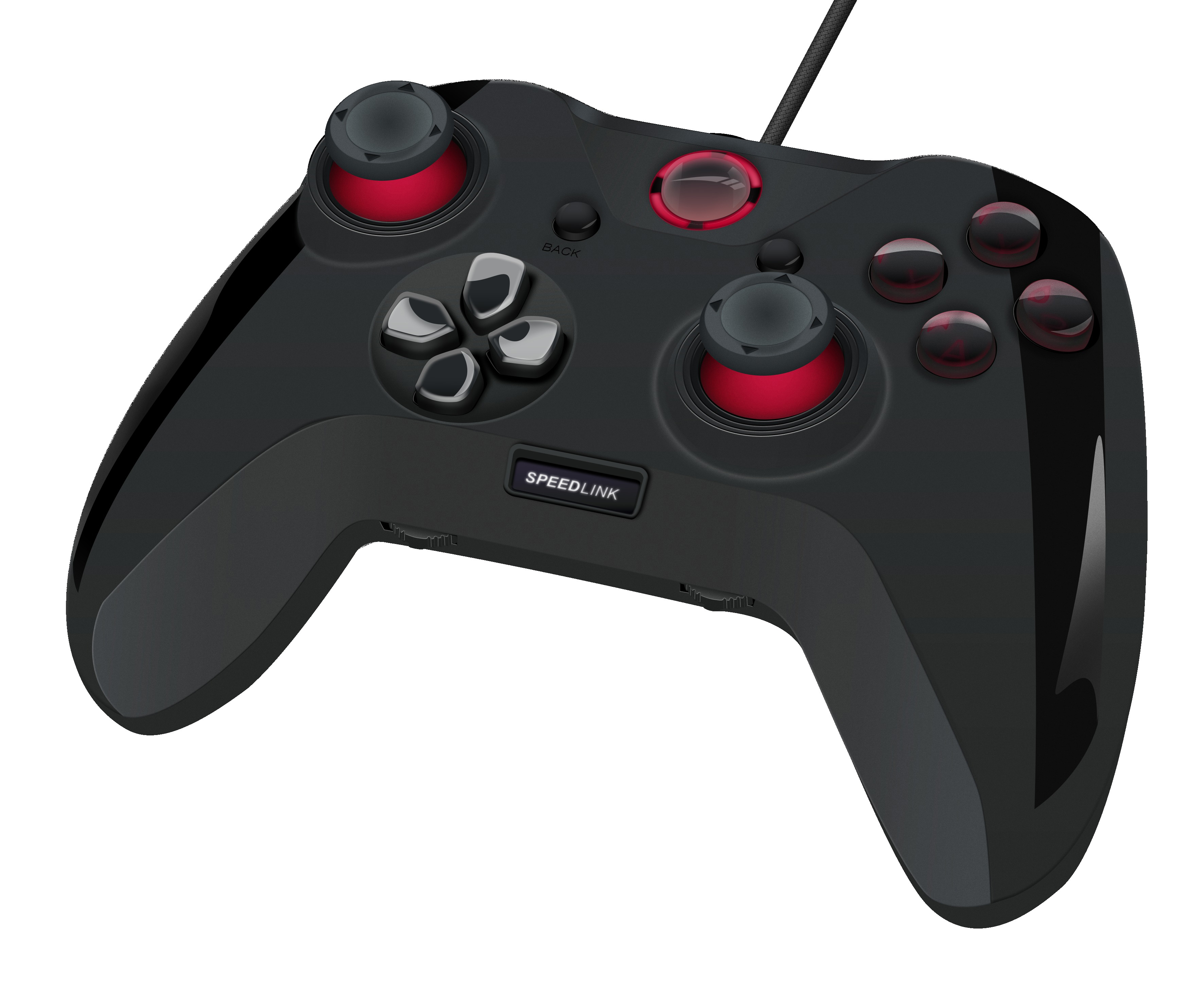 SPEEDLINK Speedlink QUINOX - Pro USB Gamepad, schwarz Gamepad Schwarz für PC