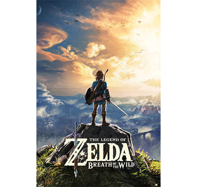 The Poster Großformatige INTERNATIONAL Wild Breath Of PYRAMID of Legend The Poster Sunset Zelda