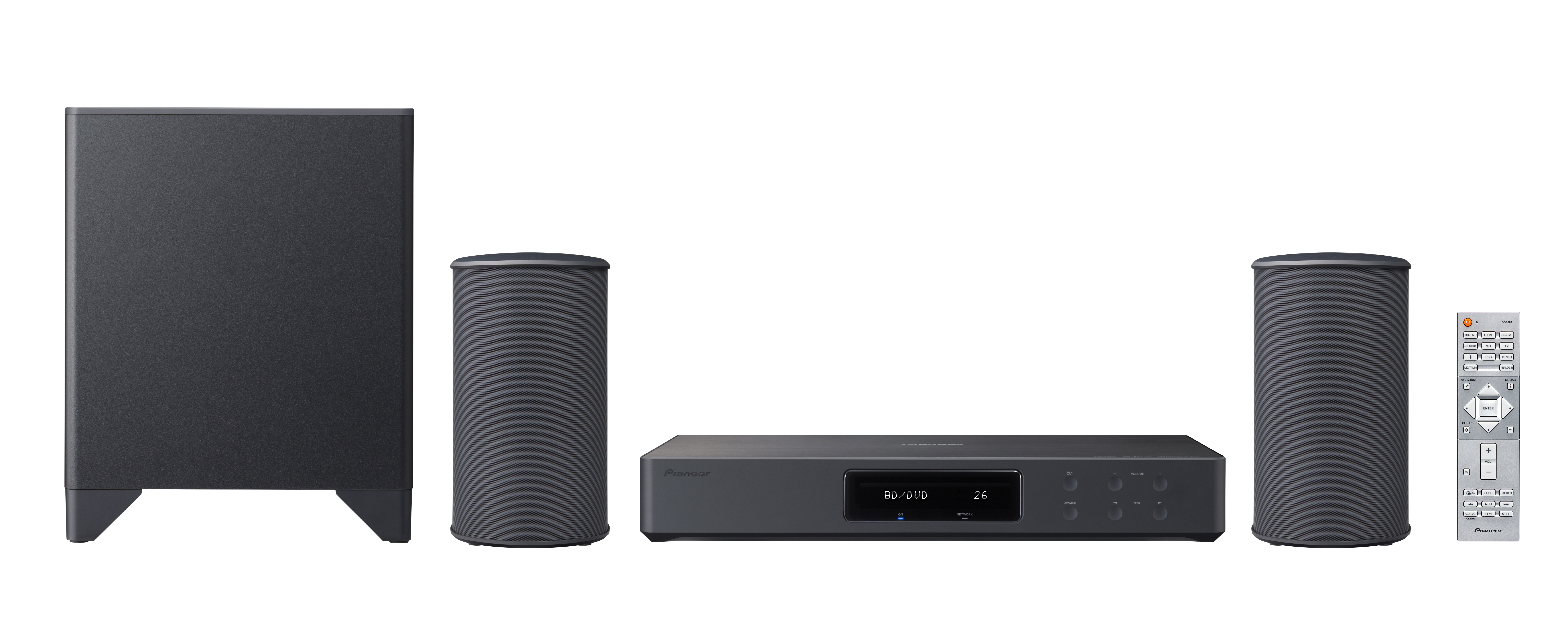 PIONEER FS-W50  Heimkinosystem App-steuerbar, Bluetooth, Schwarz