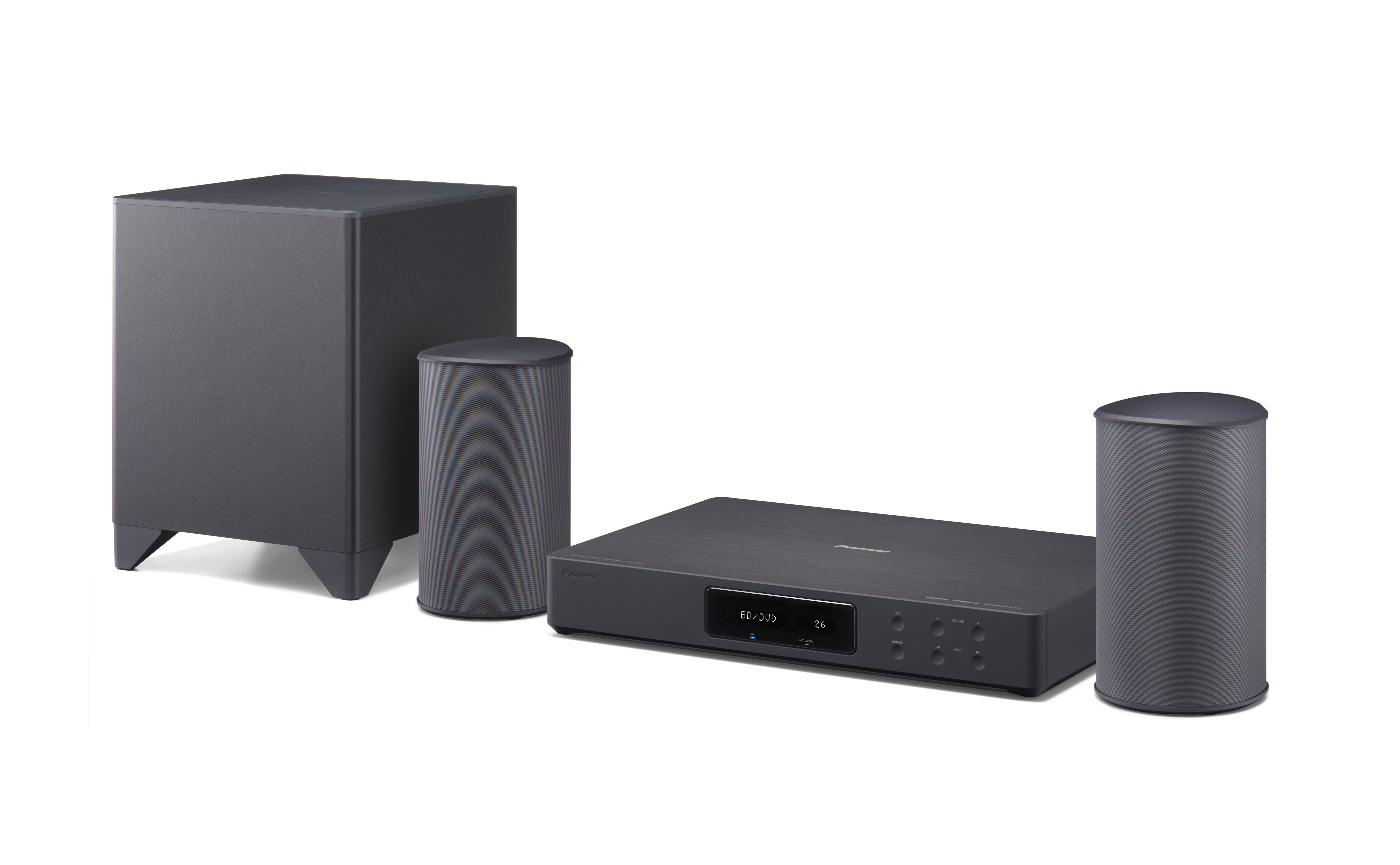 PIONEER FS-W50  Heimkinosystem App-steuerbar, Bluetooth, Schwarz