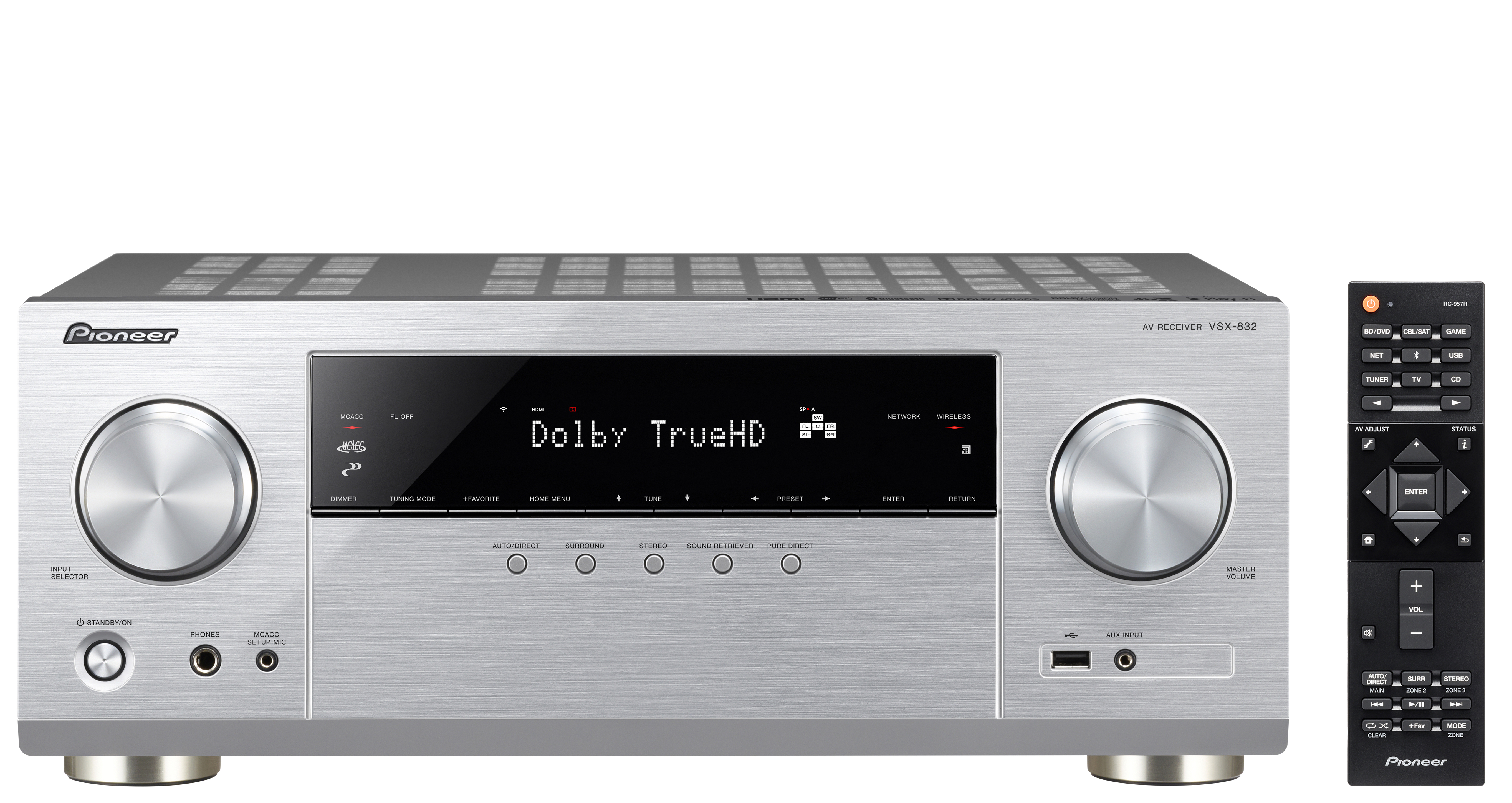 PIONEER VSX 832 AV-Receiver (5.1 Kanäle, Silber) | SATURN
