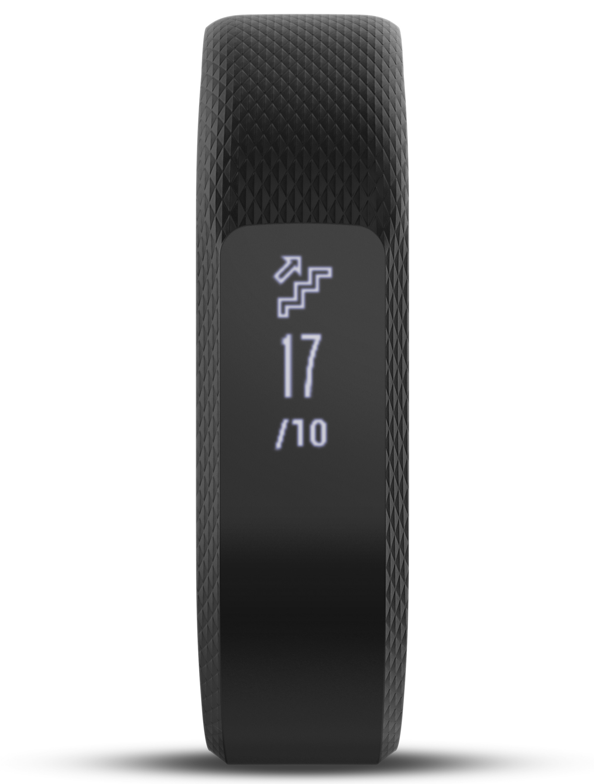 GARMIN vivosmart 3 L Fitnesstracker Silikon, mit Metallverschluß, 148-215 mm, Schwarz