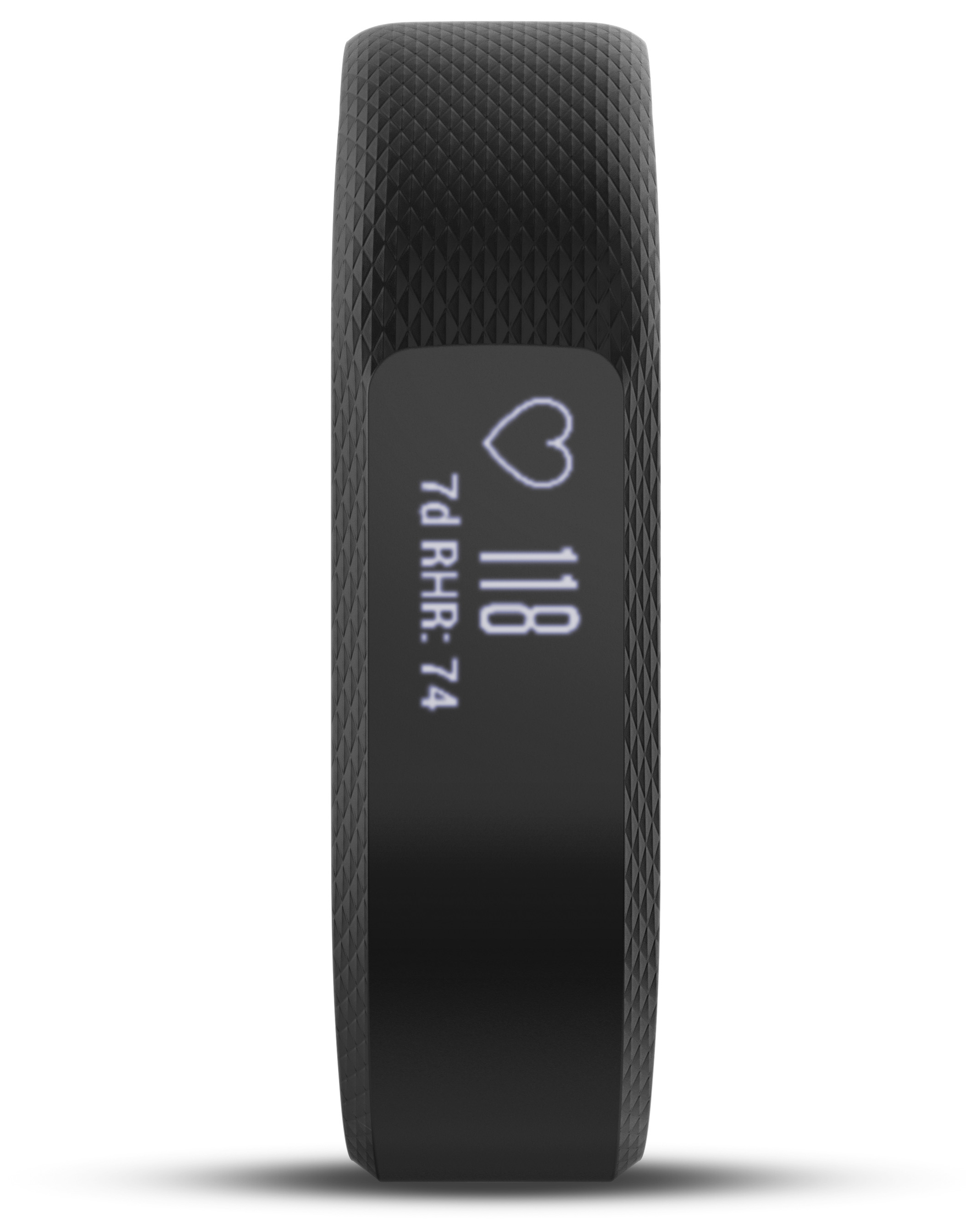 GARMIN vivosmart 3 L Fitnesstracker Silikon, mit Metallverschluß, 148-215 mm, Schwarz