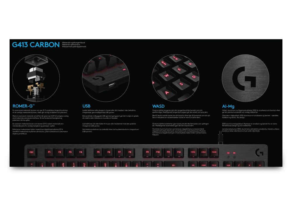 LOGITECH G G413 Zwart