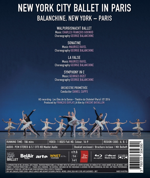 York Blu-ray New Paris City Ballet in