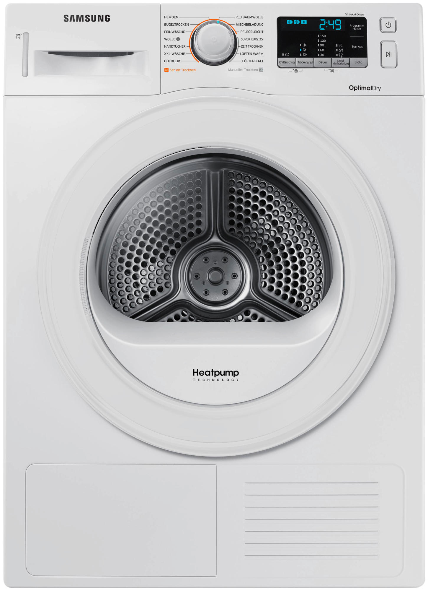 SAMSUNG DV71M5020KW/EG Wärmepumpentrockner (7 kg, A++, Weiß)