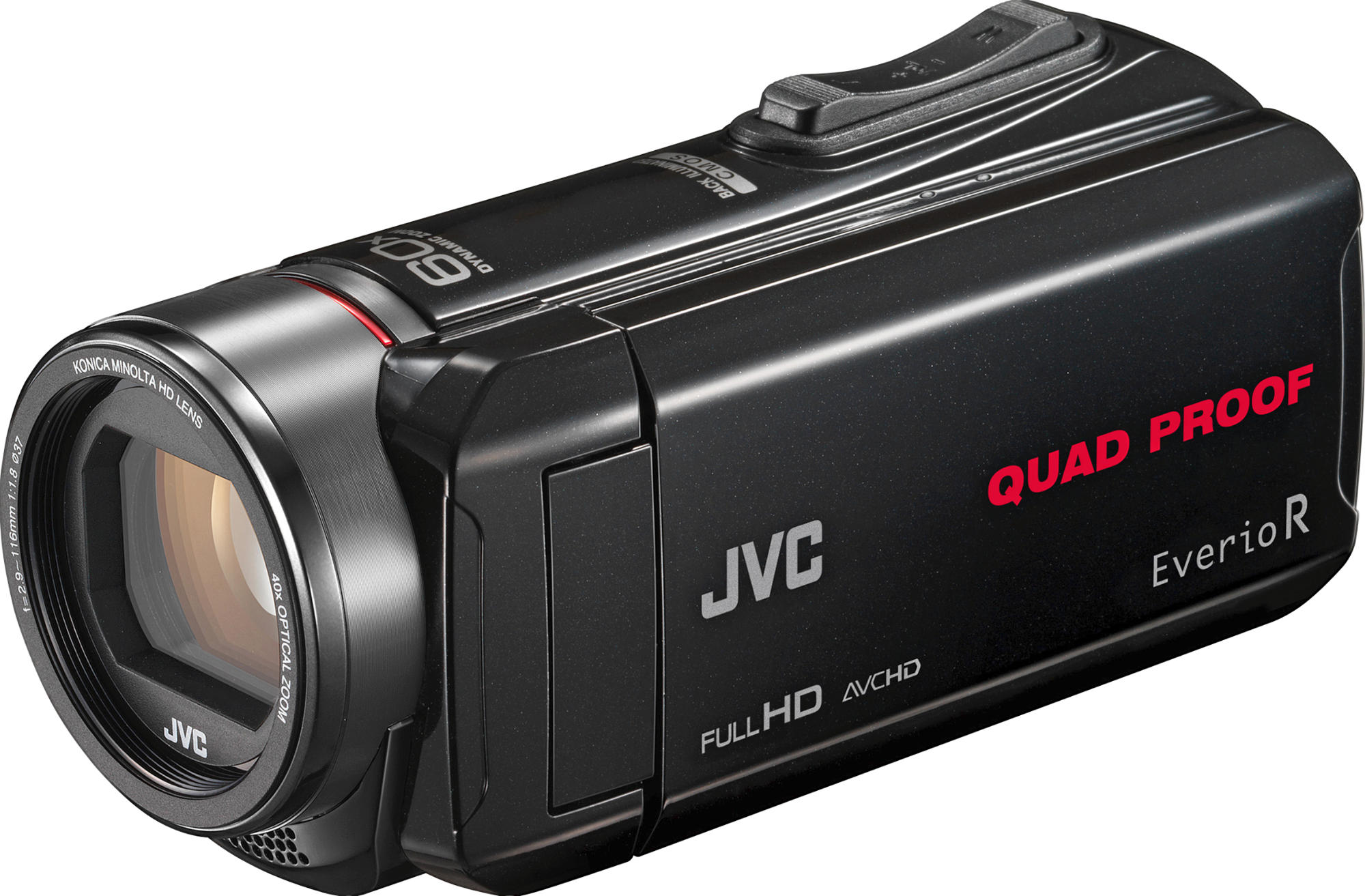 Videocámara acuática - JVC GZ-R435BEU Everio R Quad Proof, Full HD, Sumergible 5 metros, Negro