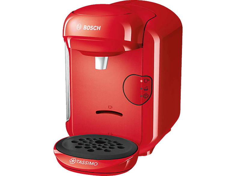 Cafetera de cápsulas - Tassimo Vivy TAS 1403, 1300W, 0.7L, Rojo