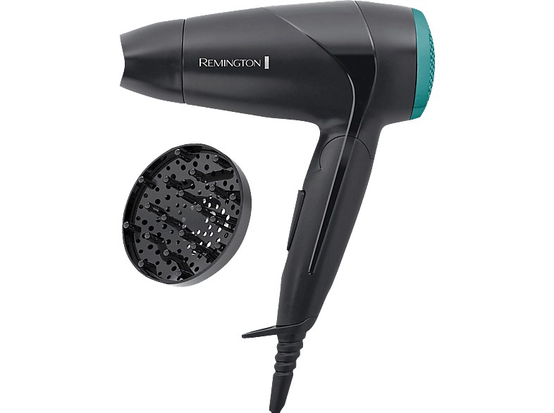 Secador de pelo - Remington D1500, de viaje, 2000W, 2 temperaturas, 2 velocidades
