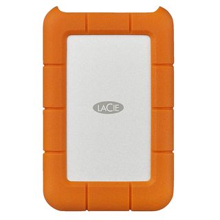 LACIE RUGGED 1TB USB-C SILVER/ORANGE - Festplatte (HDD, 1 TB, Silber/Orange)