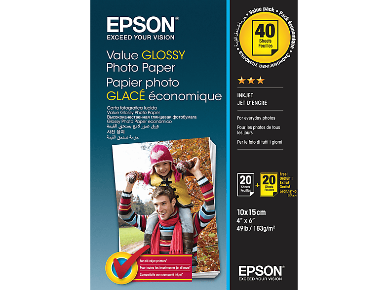 EPSON C13S400044 Value Fotopapier 10 x 15 cm mm