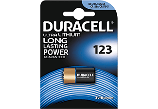 DURACELL Specialty Ultra Lithium 123 Fotobatterie, Einzelpackung (DL123A/CR123A)