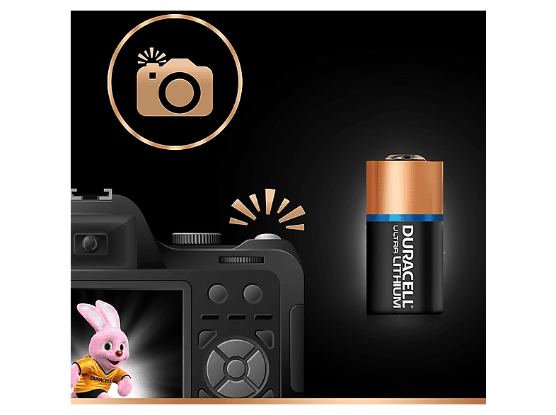 Duracell DL123A/CR123A Ultra Lithium 123 Fotobatterie, Einzelpackung — Foto 3 von 4