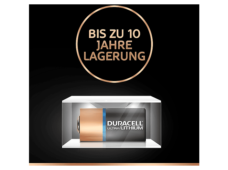 Duracell DL123A/CR123A Ultra Lithium 123 Fotobatterie, Einzelpackung — Foto 4 von 4