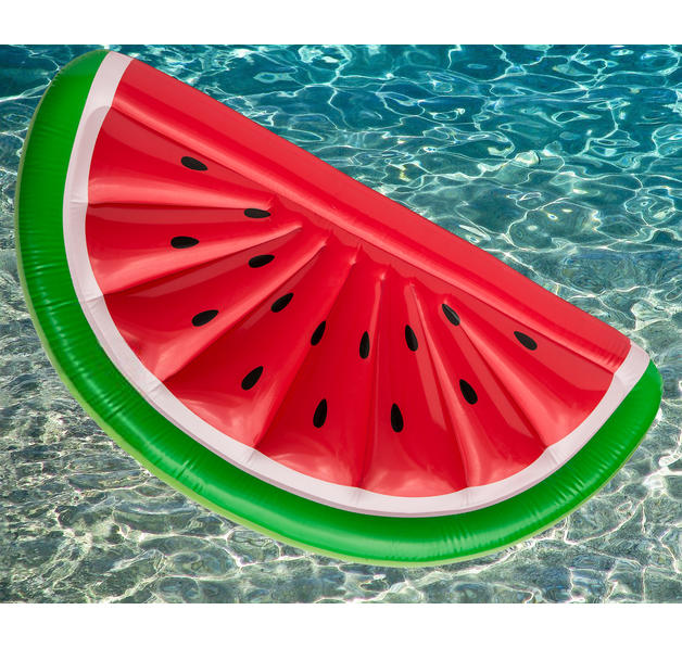 close up Aufblasbare Schwimminsel Wassermelone Schwimminsel
