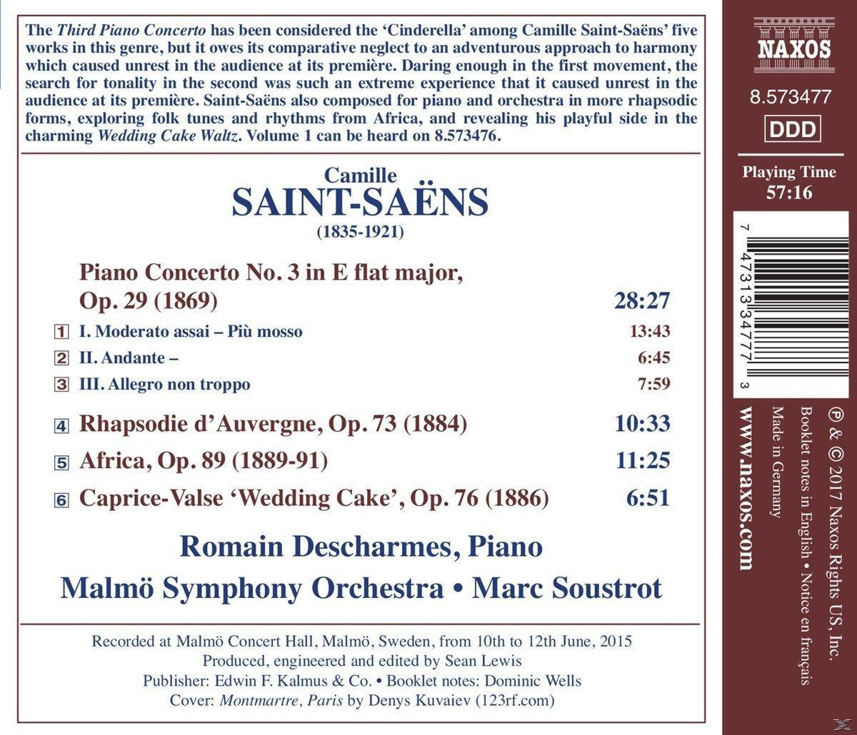Romain Descharmes, Malmö Symphony Orchestra - Klavierkonzert 3/+  - (CD)