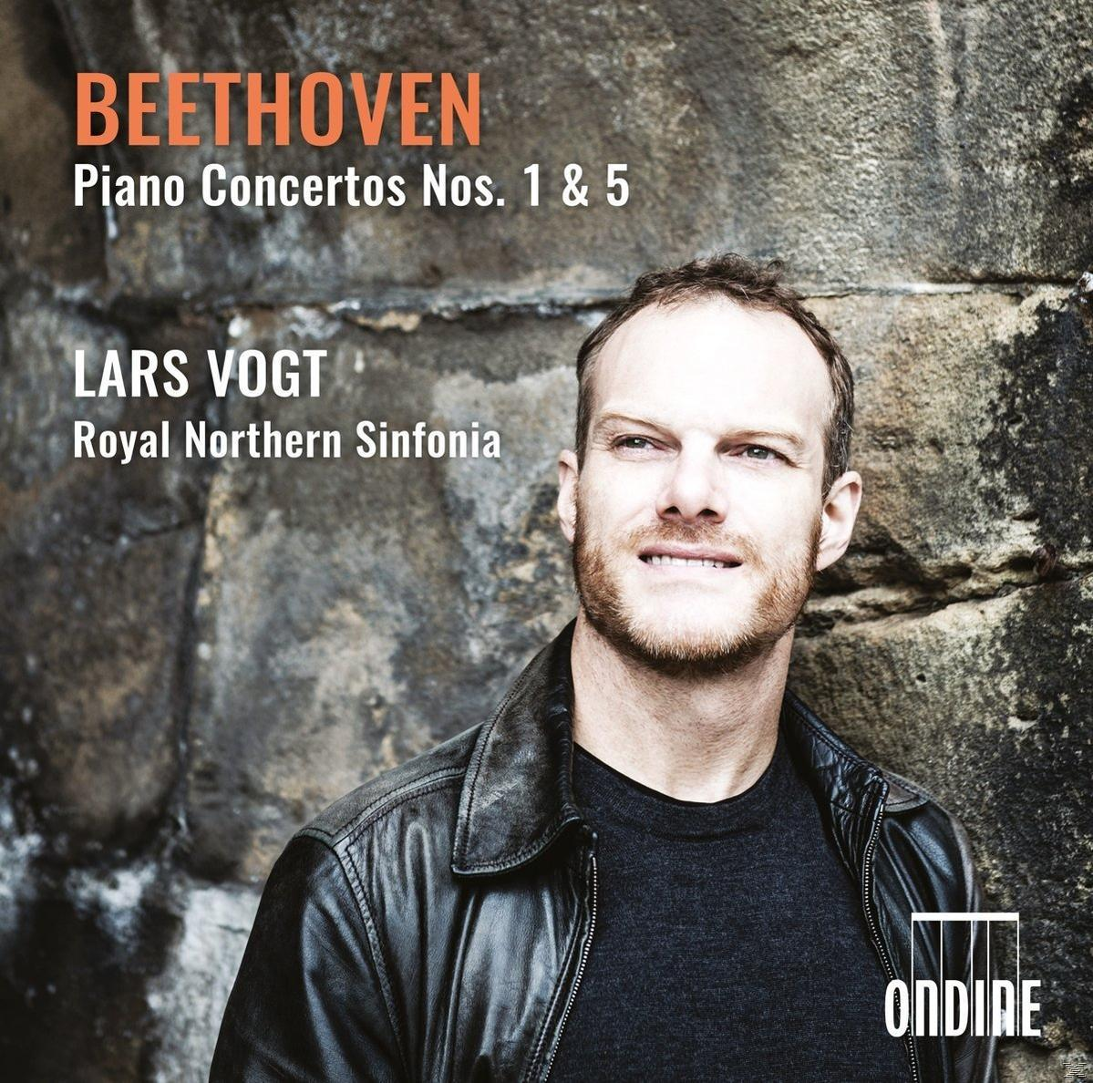 Albumcover mit Lars Vogt und dem Text 'Beethoven Piano Concertos'.