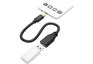 HAMA Connecteur USB Type C - Câble adapter (Noir)