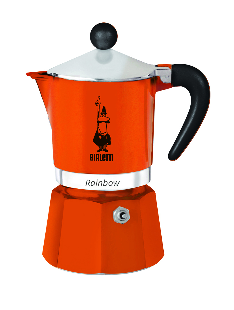 BIALETTI 4993 Rainbow Espressokocher Orange