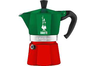 BIALETTI 5322 Moka Express Espressokocher Grün/Rot