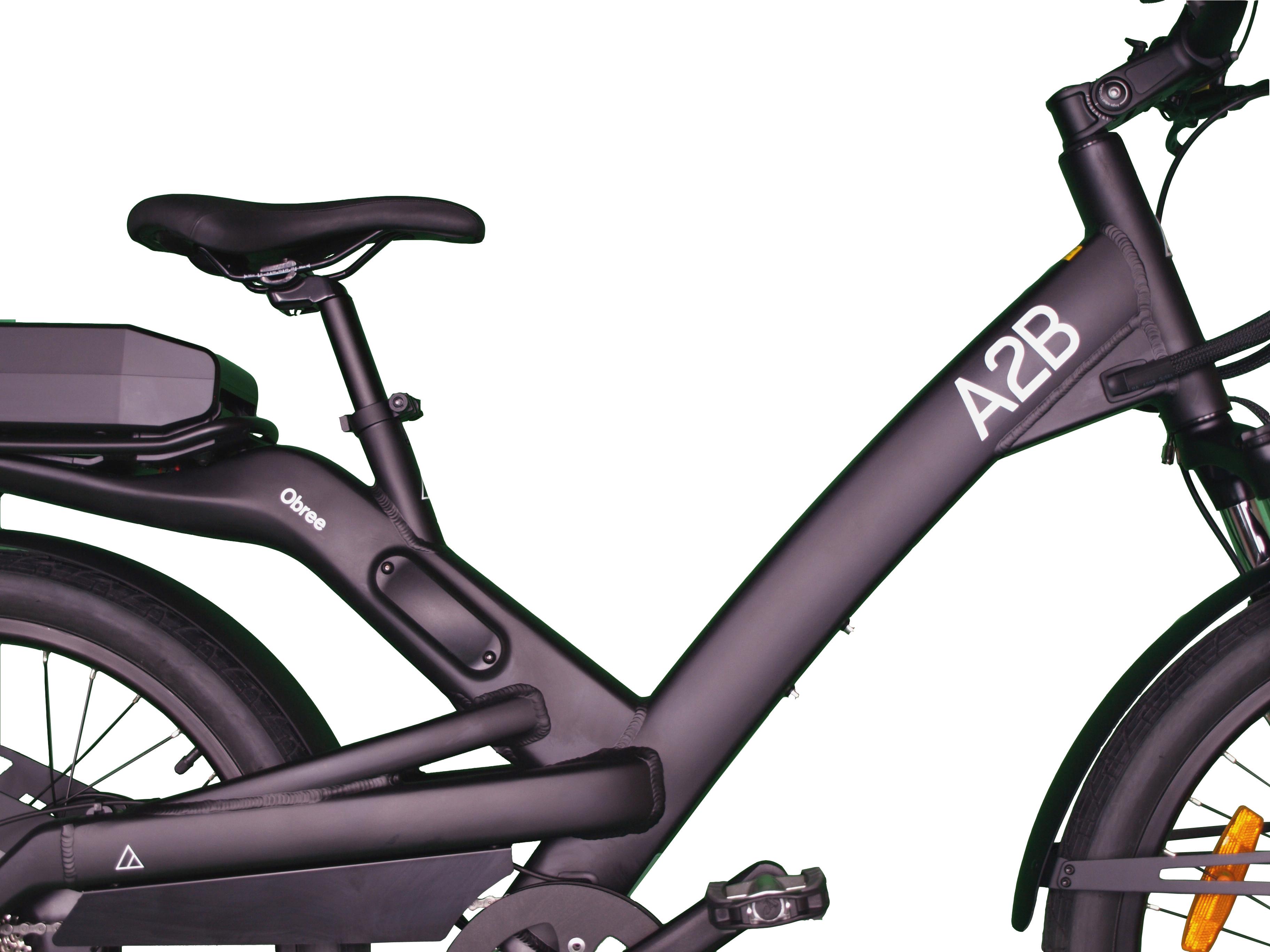 A2B Obree 17 Schwarz Urbanbike (Laufradgröße: 24 Zoll, Unisex-Rad, 513, Schwarz)