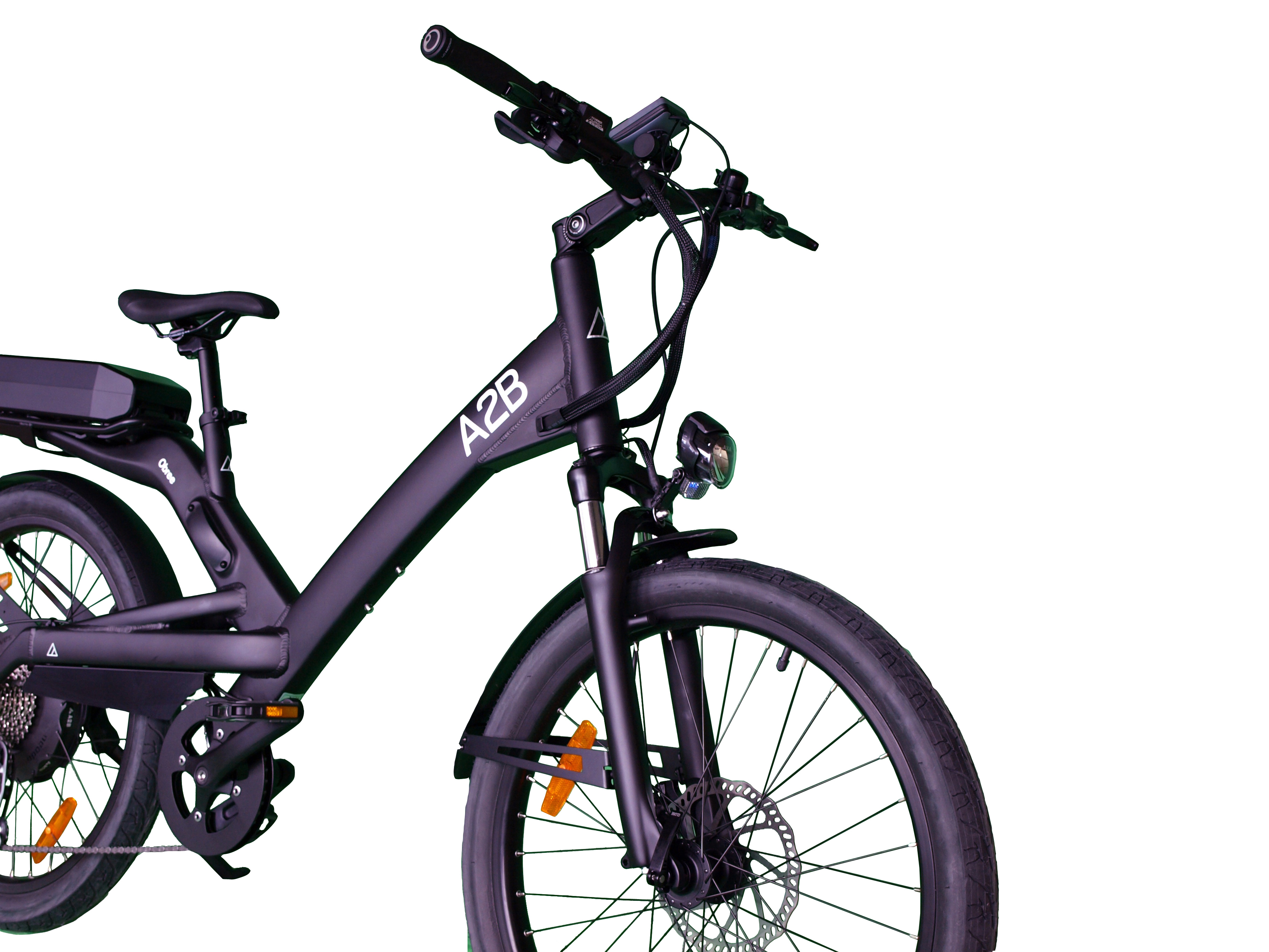 A2B Obree 17 Schwarz Urbanbike (Laufradgröße: 24 Zoll, Unisex-Rad, 513, Schwarz)