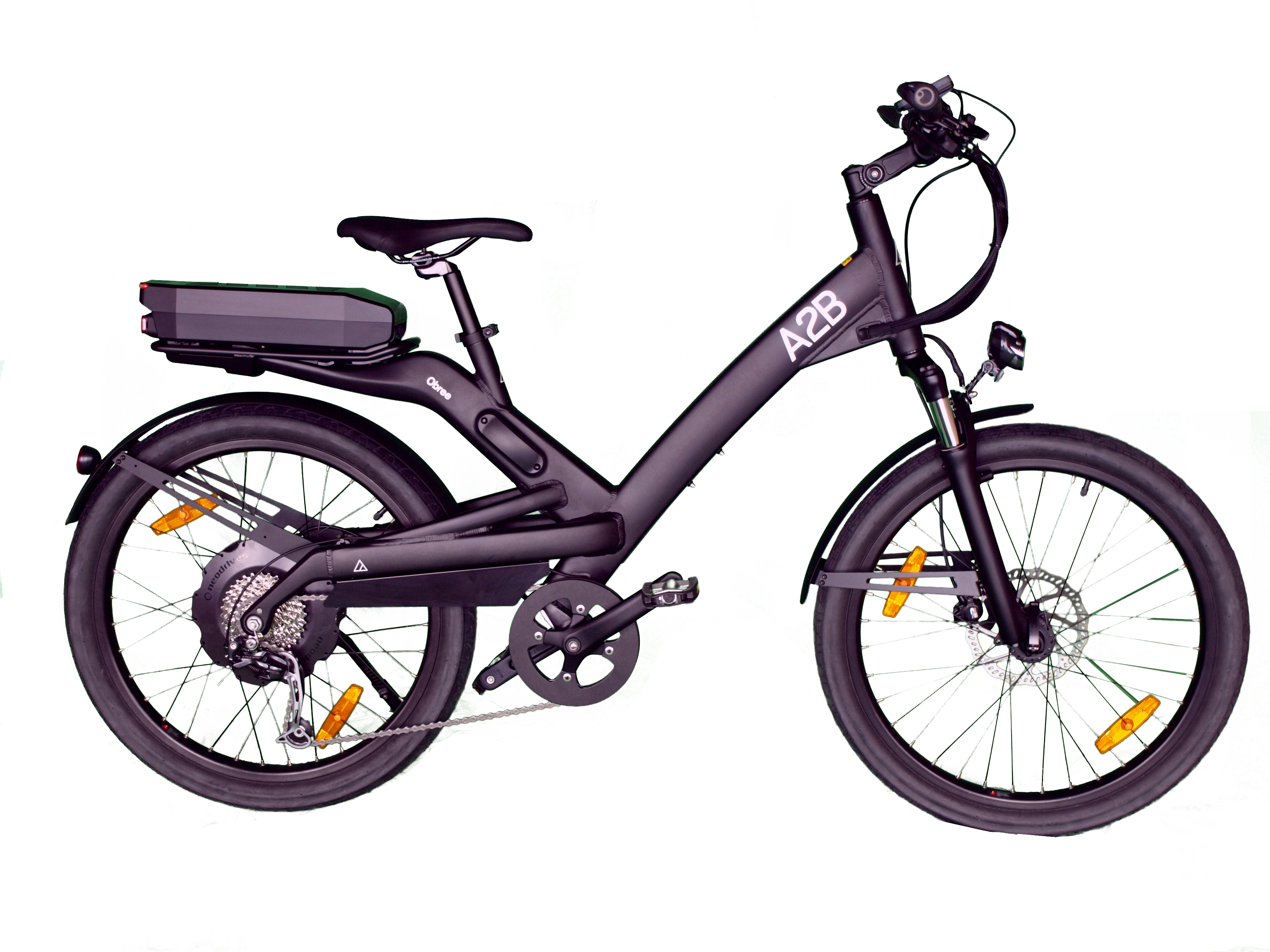 A2B Obree 17 Schwarz Urbanbike (Laufradgröße: 24 Zoll, Unisex-Rad, 513, Schwarz)
