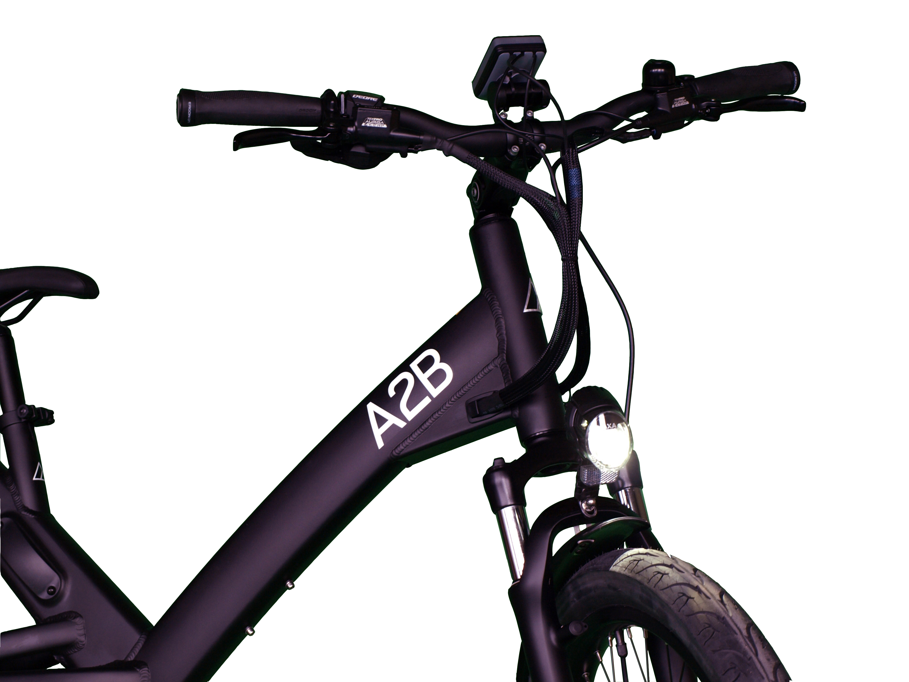 A2B Obree 17 Schwarz Urbanbike (Laufradgröße: 24 Zoll, Unisex-Rad, 513, Schwarz)