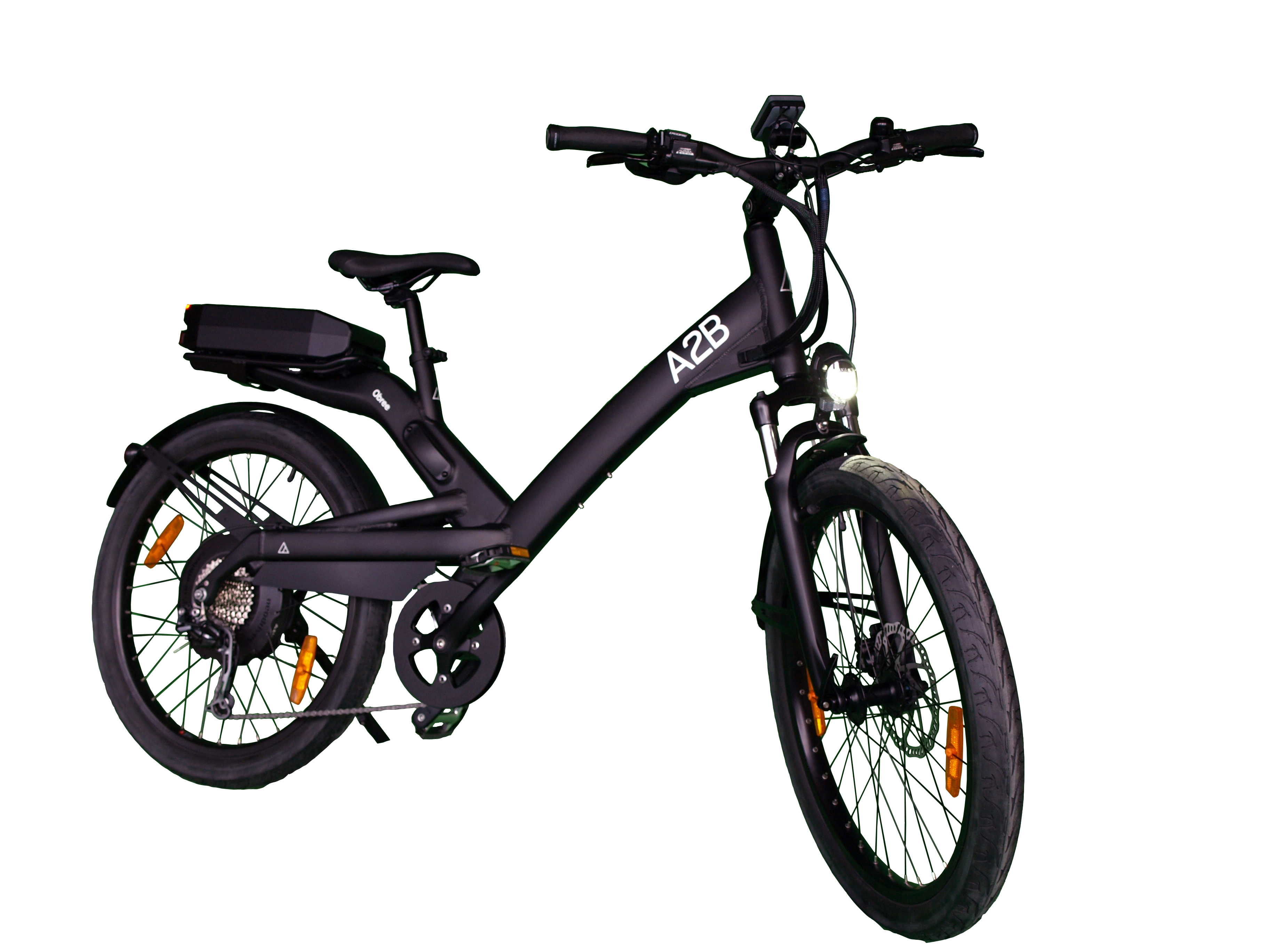 A2B Obree 17 Schwarz Urbanbike (Laufradgröße: 24 Zoll, Unisex-Rad, 513, Schwarz)