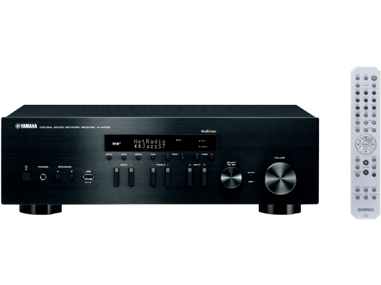 YAMAHA R-N402D sztereó erősítő, fekete