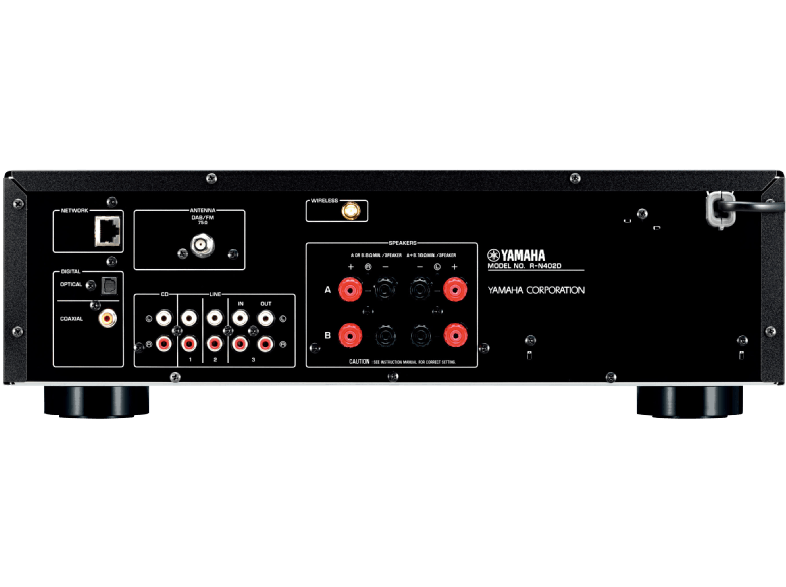 YAMAHA R-N402D sztereó erősítő, fekete