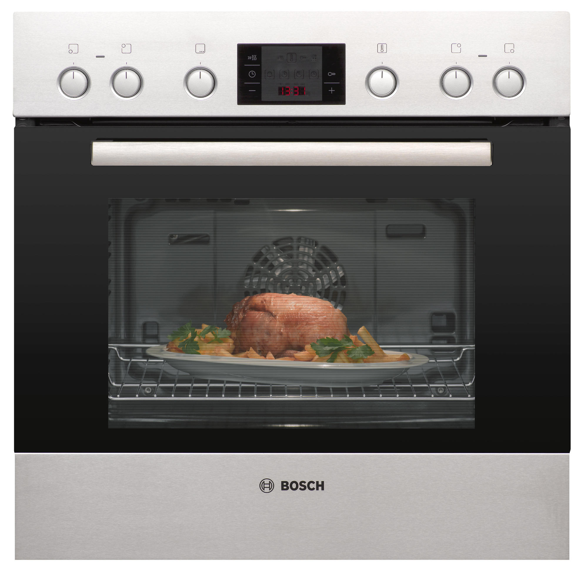 BOSCH HND25BI50 (HEA23B155+NUE645CB2E) Serie 6 (Backofen), Serie 4 (Kochfeld), Einbauherdset (Induktionskochfeld, A, 66 l)