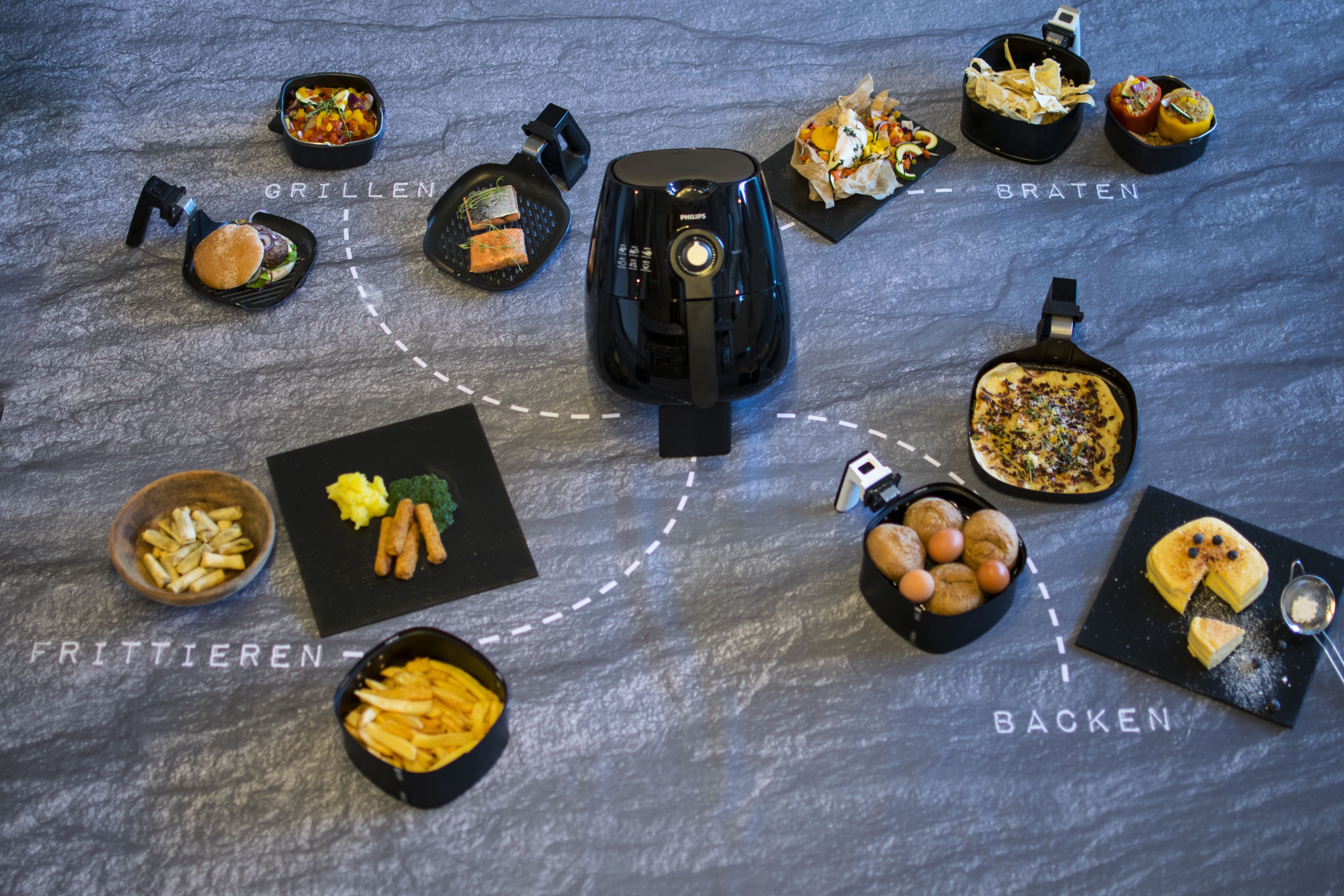 PHILIPS HD9220/20 Airfryer Heißluftfritteuse 1425 Watt Schwarz