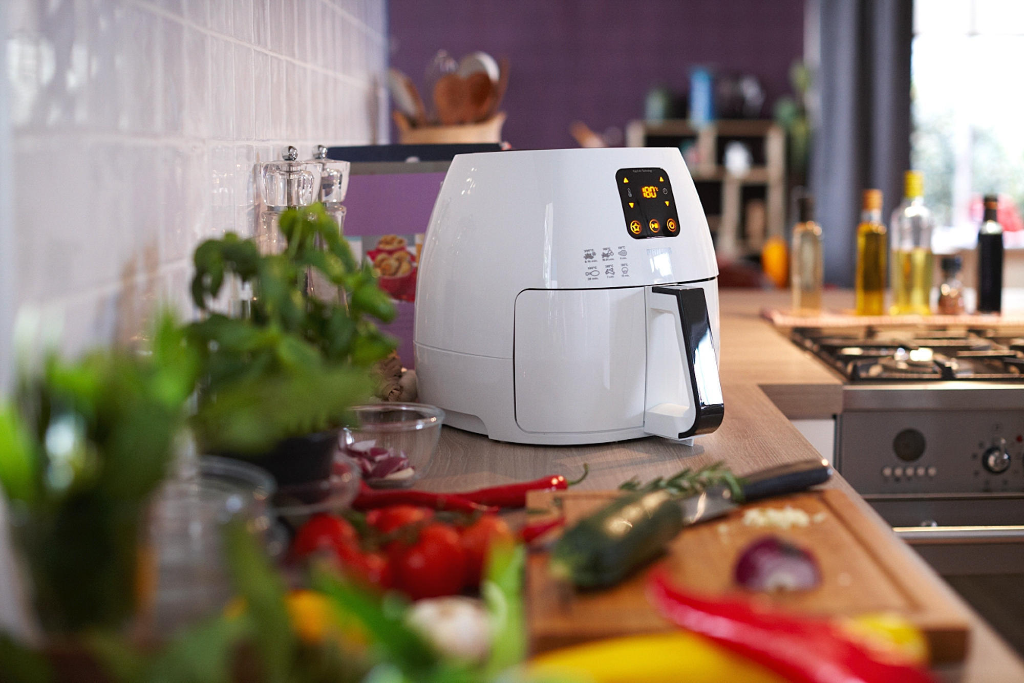 PHILIPS HD 9240/30 Heißluftfritteuse 2100 Watt Weiß