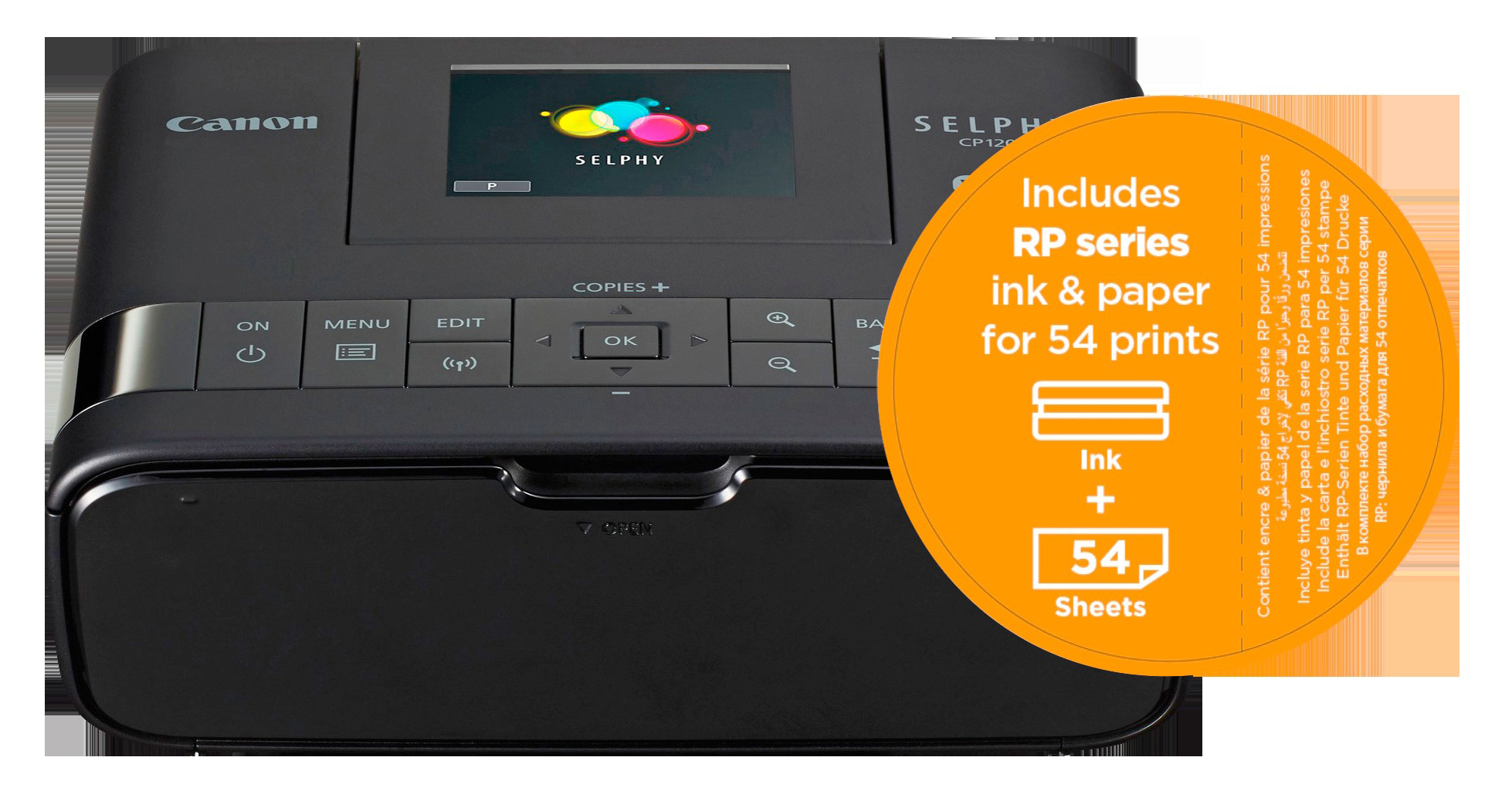 CANON SELPHY CP 1200 inkl. 54 Blatt Papier Fotodrucker Thermosublimationsdruck