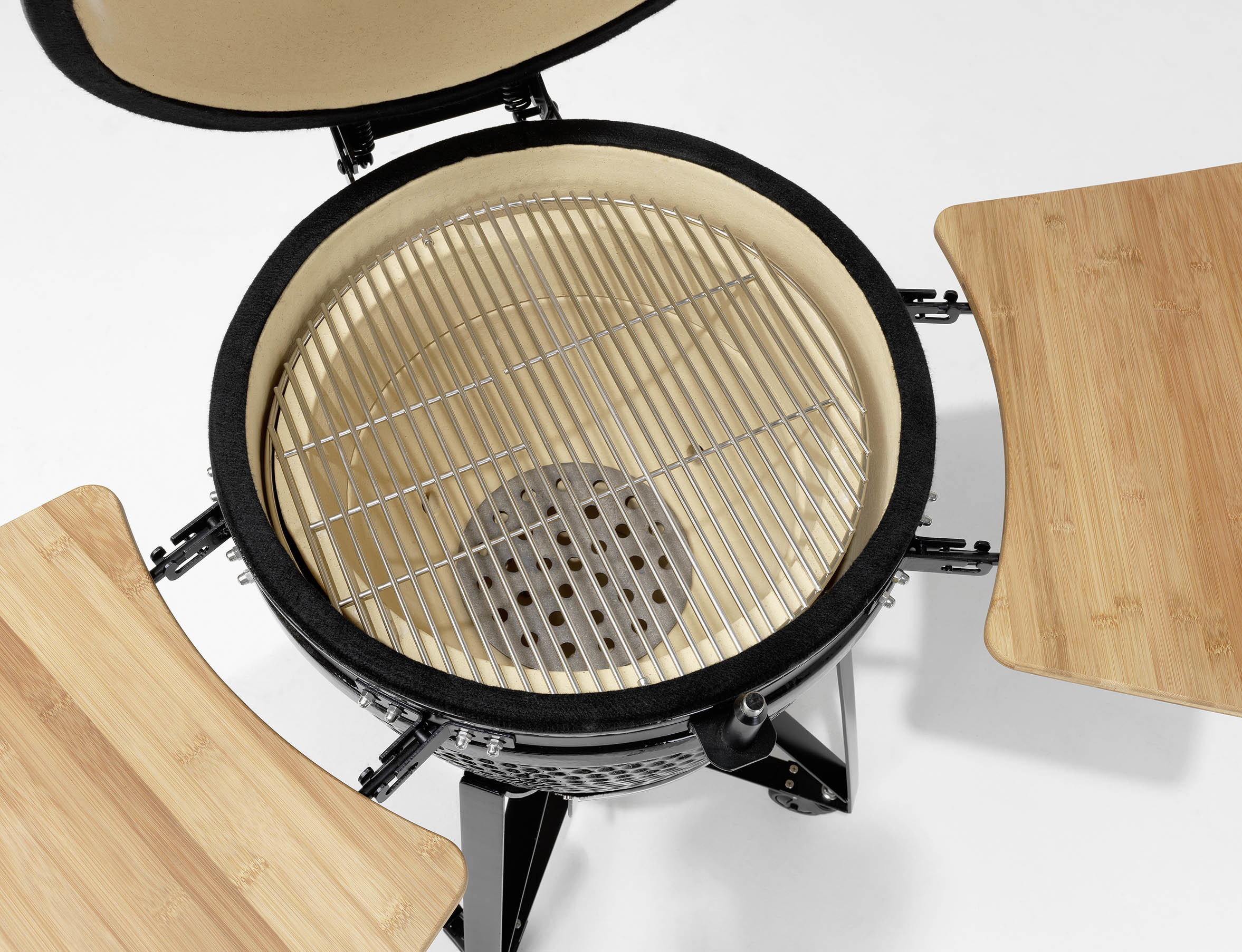 JUSTUS 1455 01 Black J´Egg XL Kohlegrill, Schwarz 