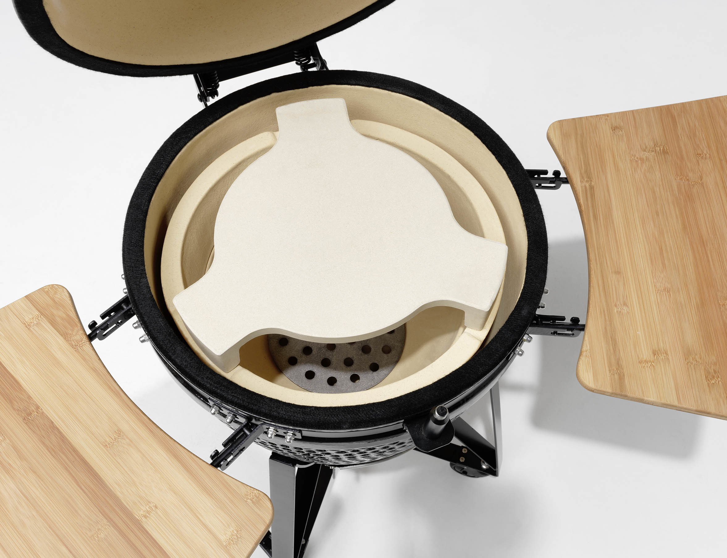 JUSTUS 1455 01 Black J´Egg XL Kohlegrill, Schwarz 
