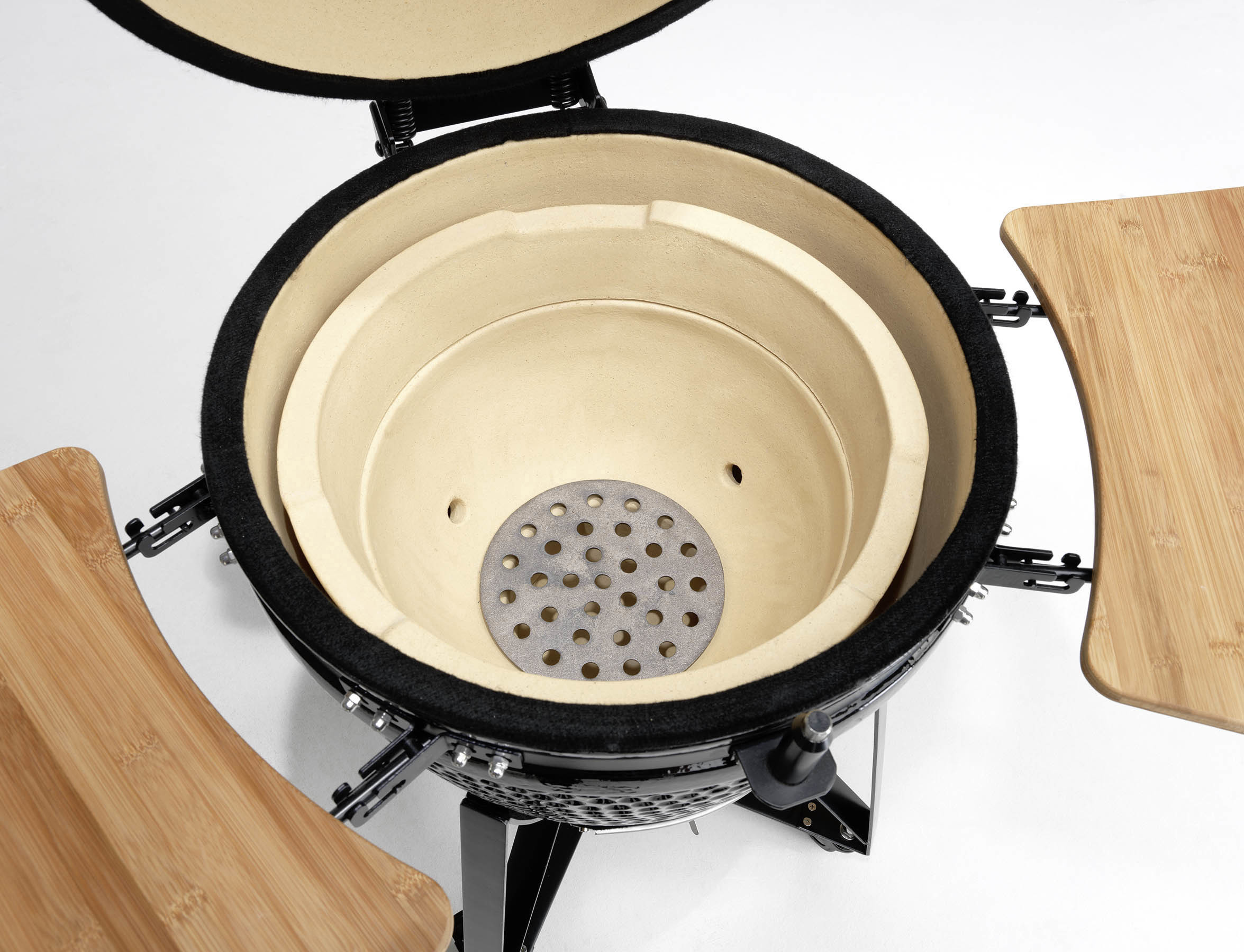 JUSTUS 1455 01 Black J´Egg XL Kohlegrill, Schwarz 