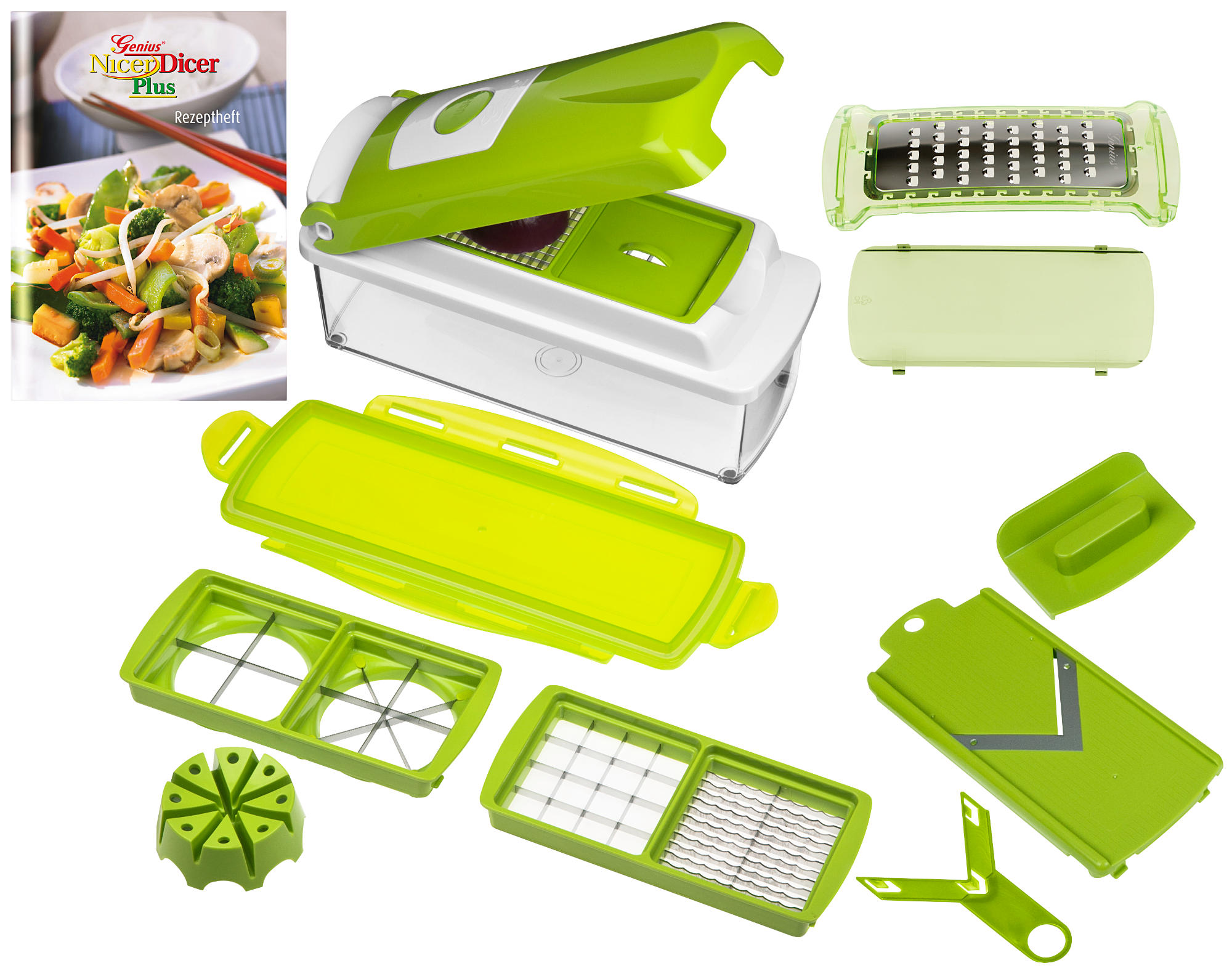 GENIUS 33541 Nicer Dicer Plus 12-tlg.  Hobel-Set